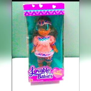 Mattel Lovable Babies Li’l Feather Doll 1993
